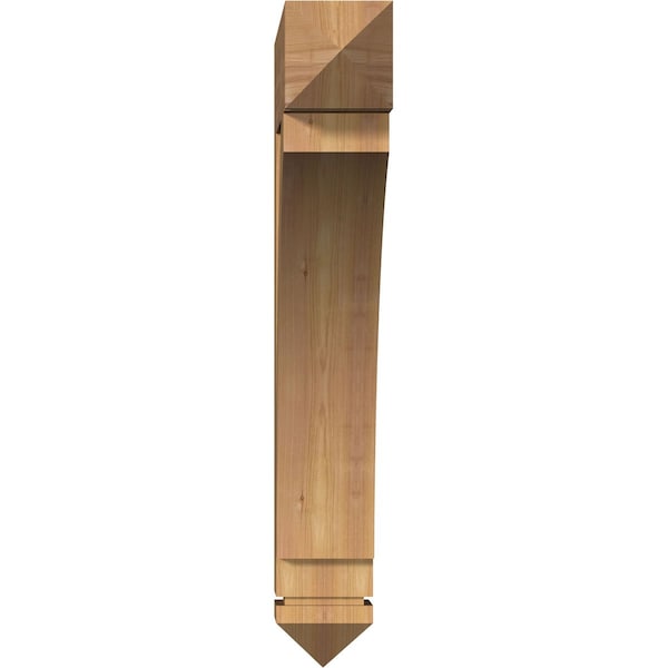 Thorton Arts & Crafts Smooth Bracket, Western Red Cedar, 5 1/2W X 30D X 36H